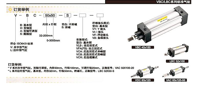 V/L 系列ISO6431氣缸